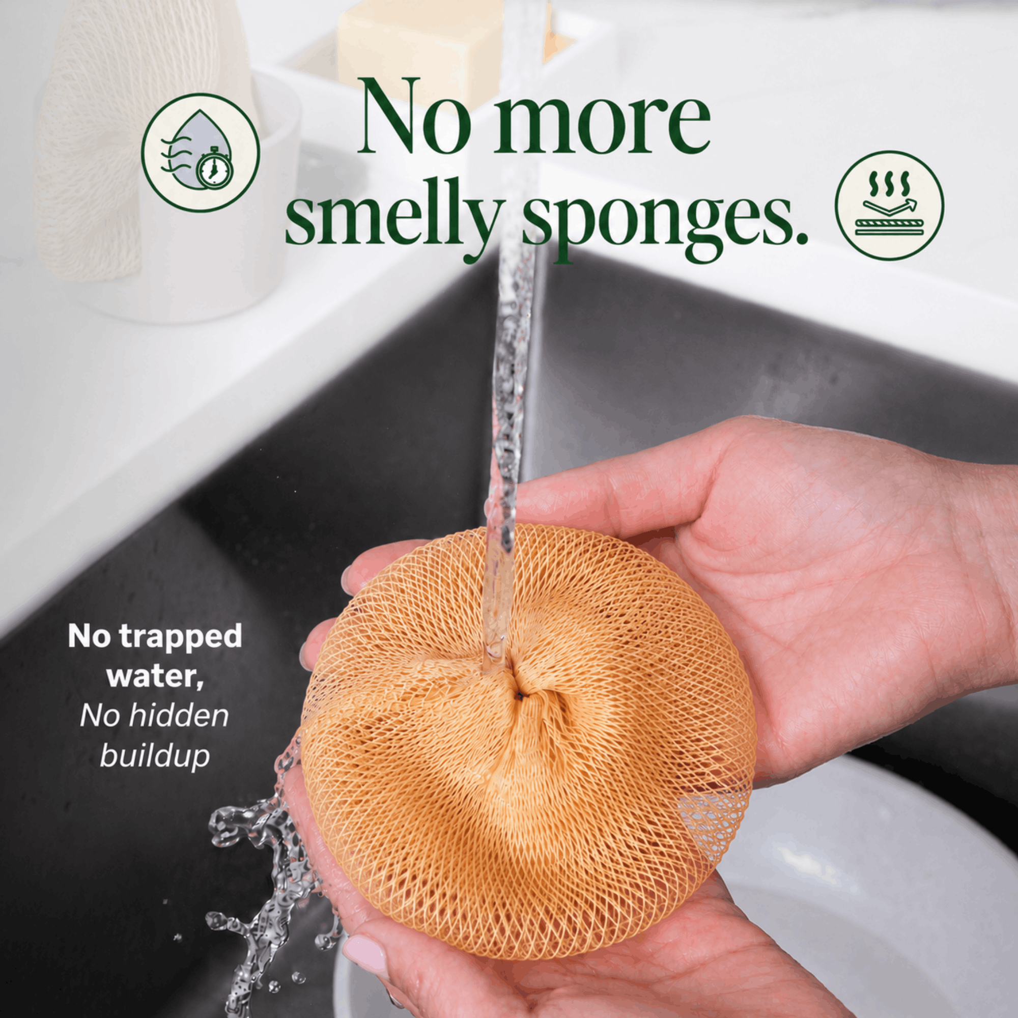 Breezi Classic Mesh Kitchen Scrubbers - 3 Pack