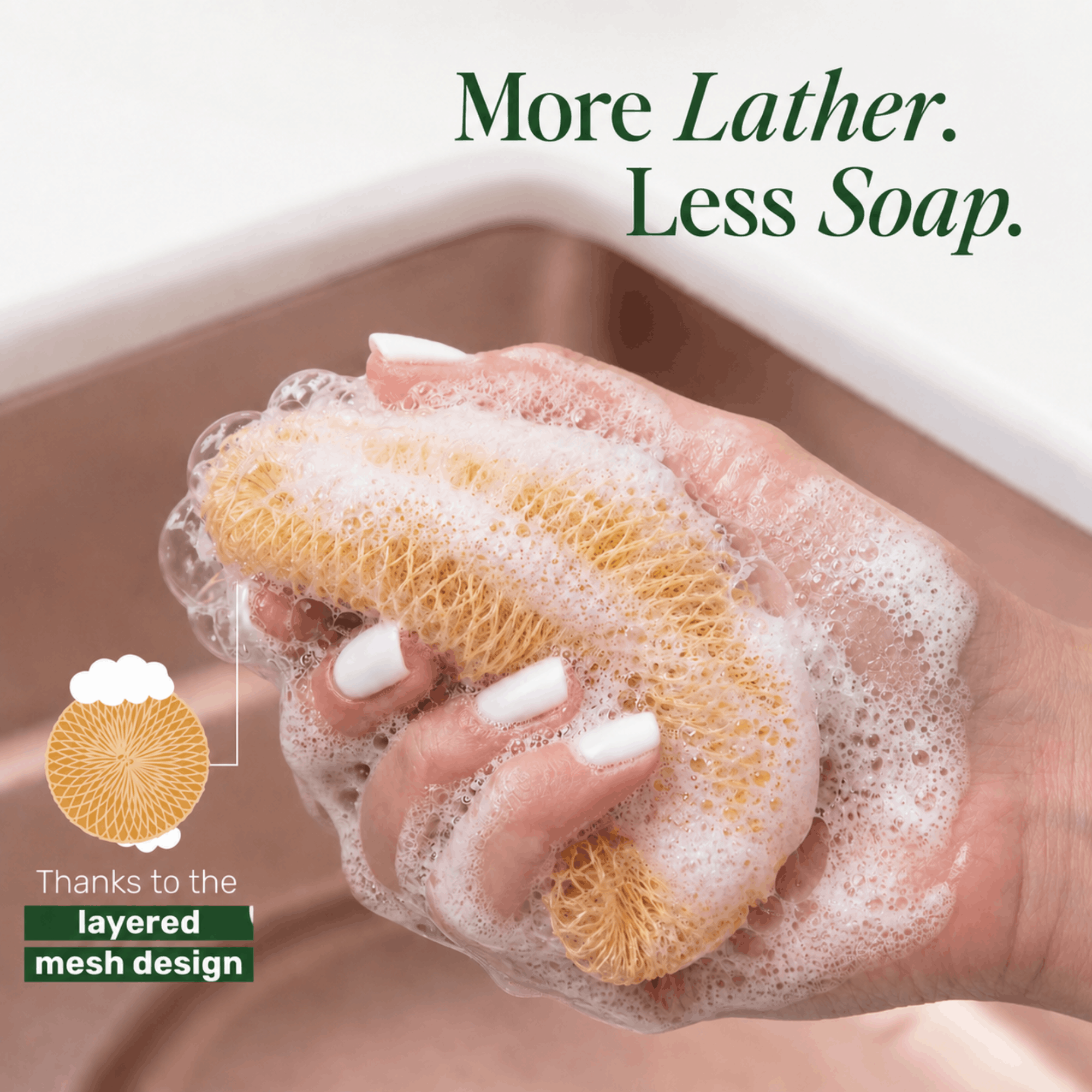 Breezi Classic Mesh Kitchen Scrubbers - 3 Pack