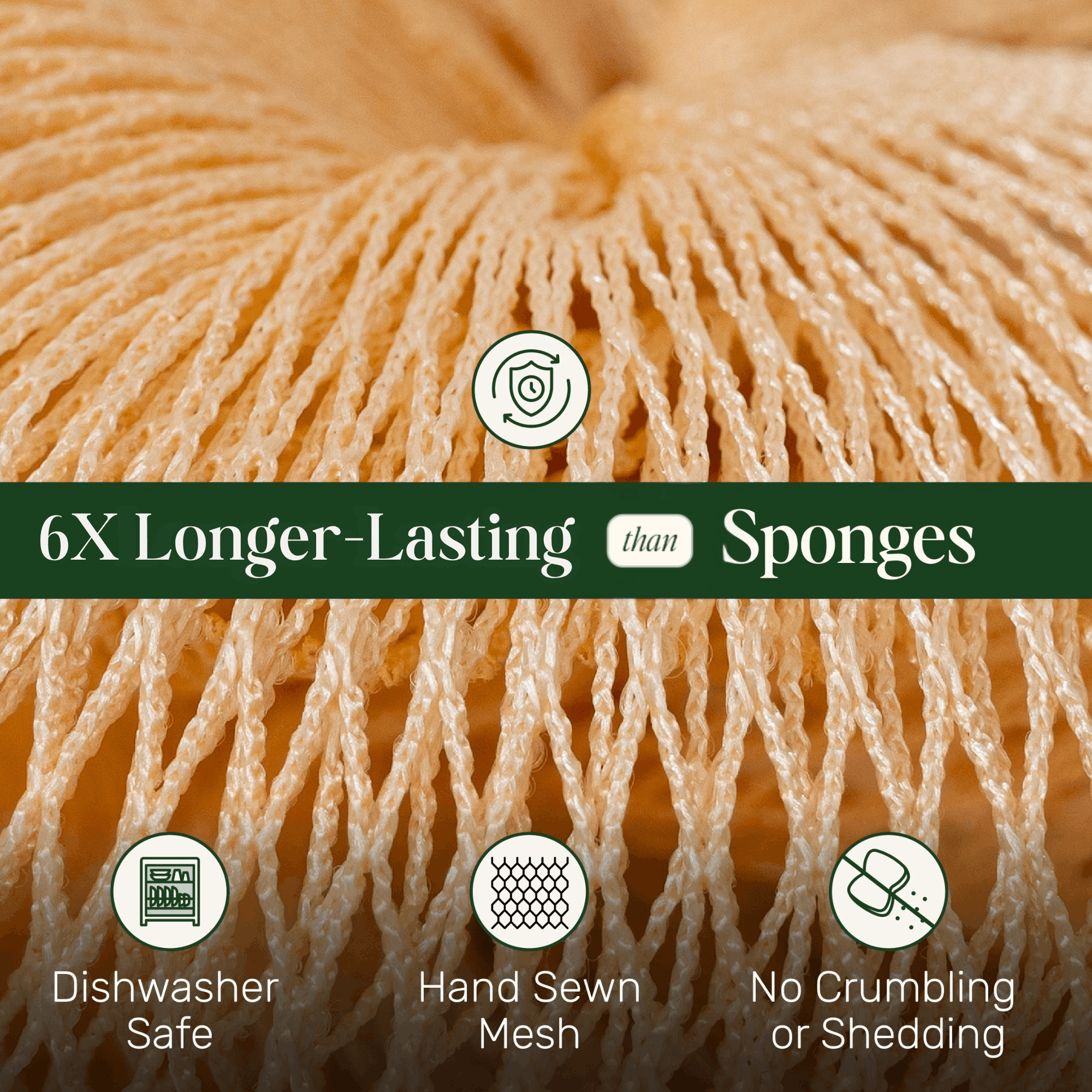 Breezi Classic Mesh Kitchen Scrubbers - 3 Pack