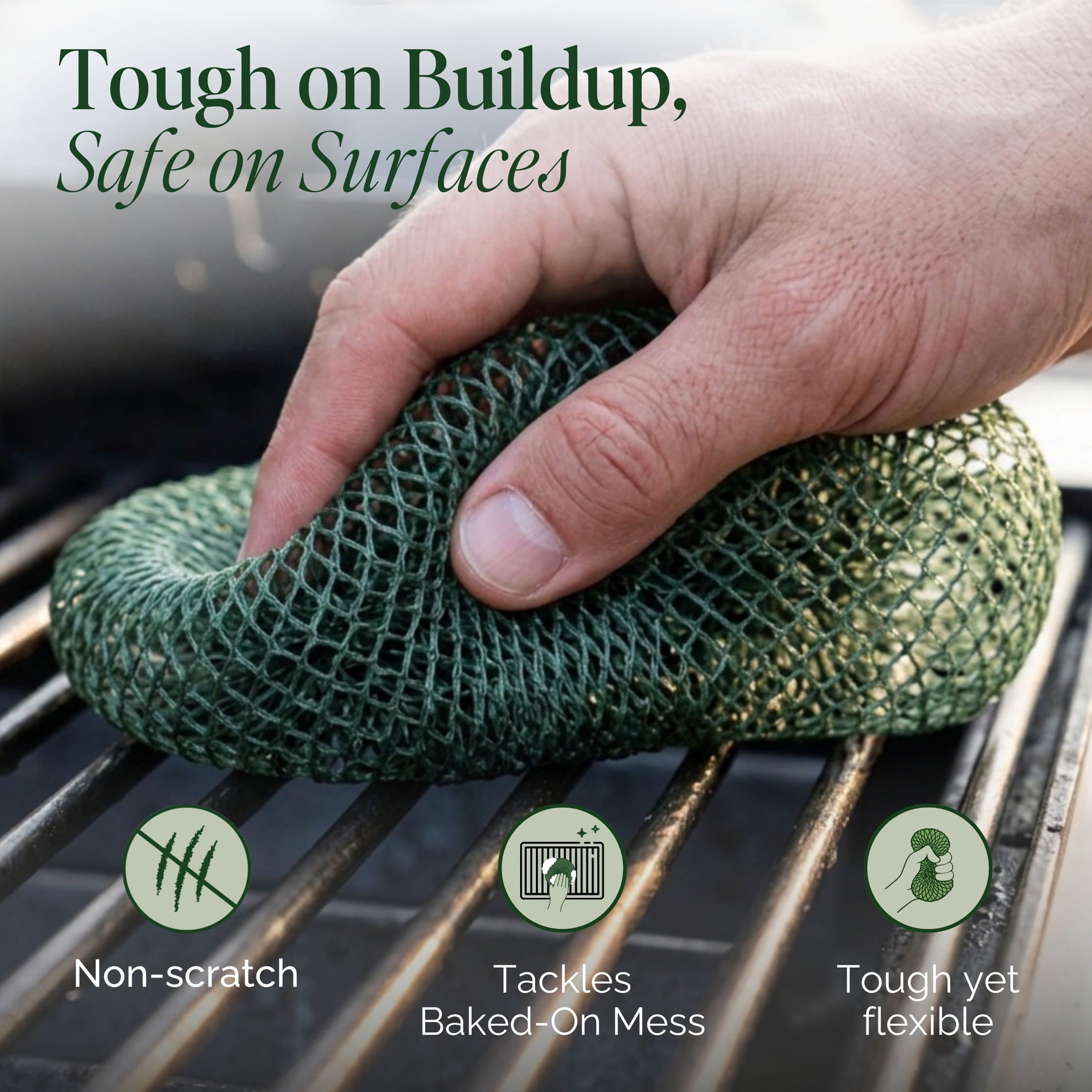 Breezi Heavy-duty Mesh Kitchen Scrubbers - 3 Pack